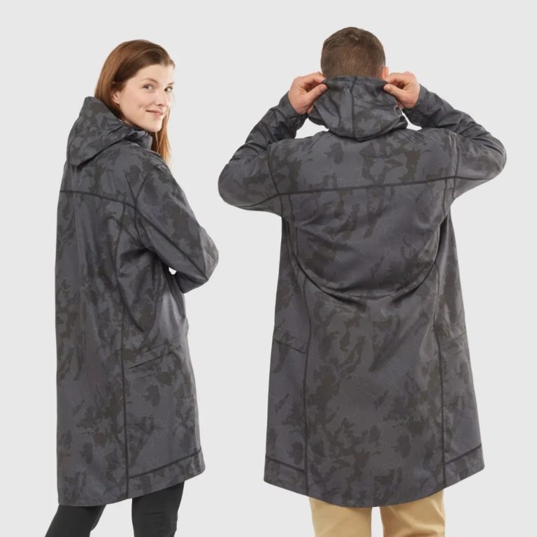 Cortavientos Salomon Outlife Long Packable Mujer Negros | MX DMZO348